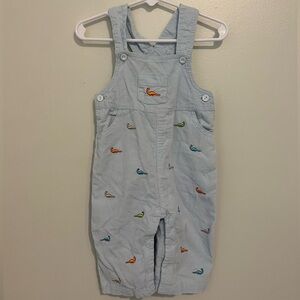 Nursery Rhyme Light Blue Overalls with Dino 🦖 Design